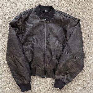 H&M Charcoal Bomber Jacket